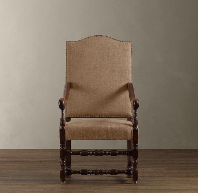 18th C. French Burlap Chair
