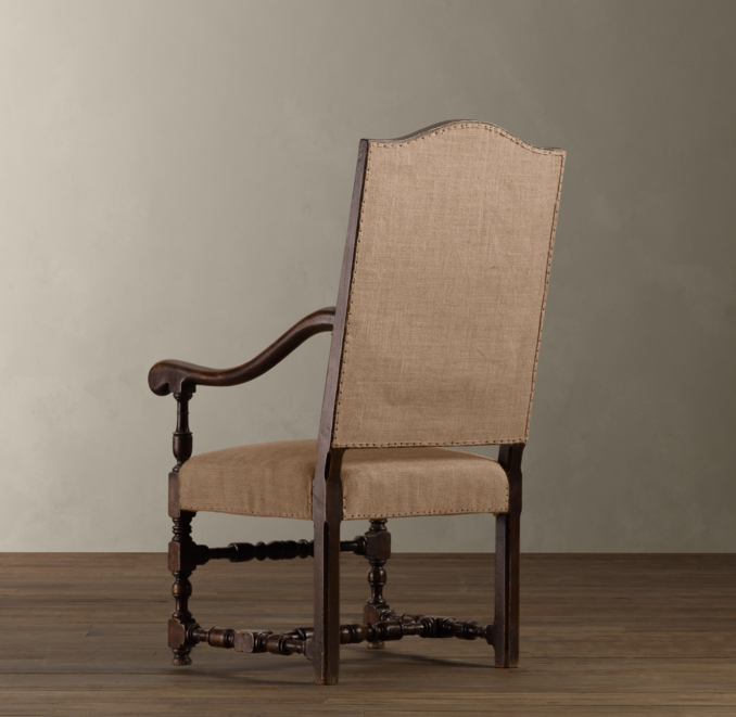 18th C. French Burlap Chair