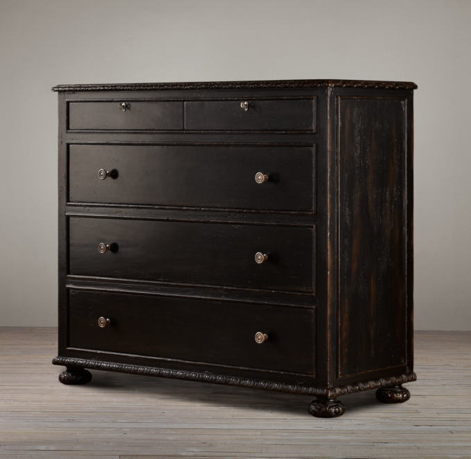 French Empire 5-Drawer Dresser