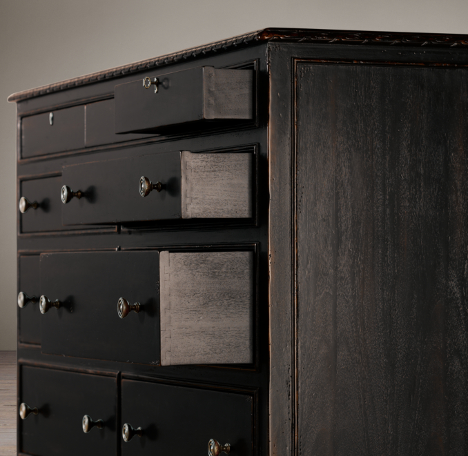 French Empire 11-Drawer Dresser