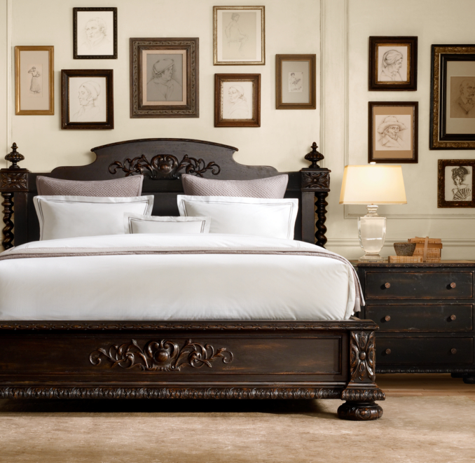 French Empire Closed Nightstand