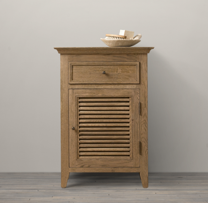 Shutter Small Bath Cabinet