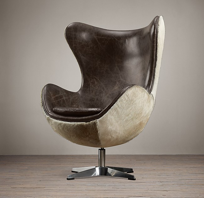 1950s Copenhagen Chair Hair-on-Hide Back