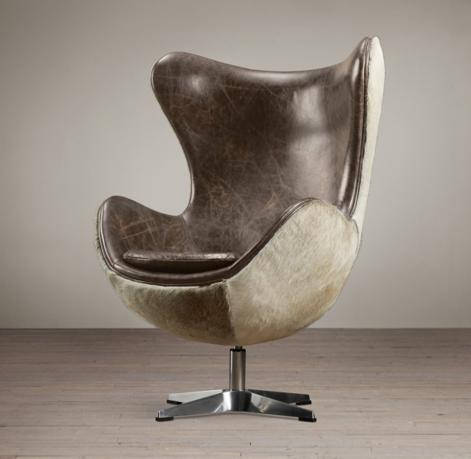 1950s Copenhagen Chair Hair-on-Hide Back