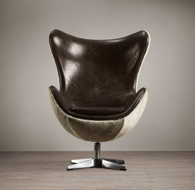 1950s Copenhagen Chair Hair-on-Hide Back
