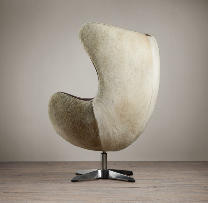 1950s Copenhagen Chair Hair-on-Hide Back