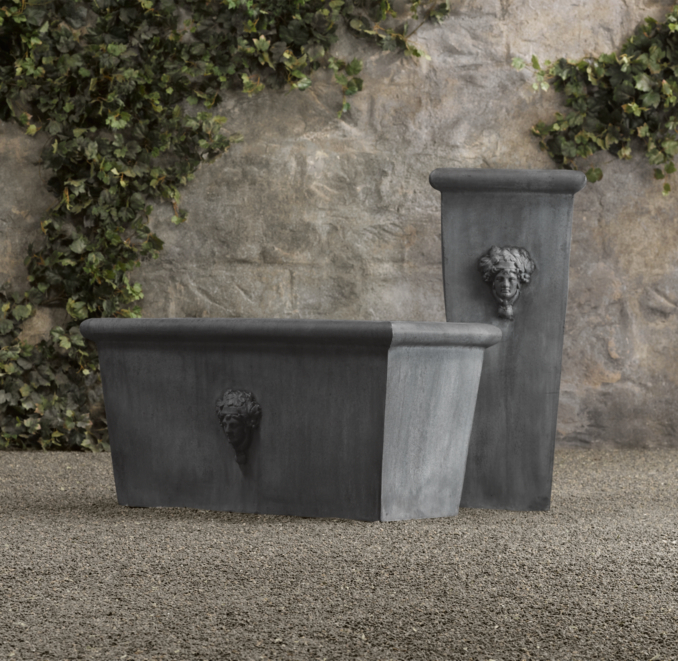 Estate Zinc Selene Tapered Tall Planter