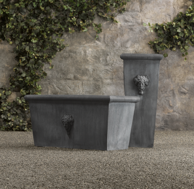 Estate Zinc Selene Tapered Planters