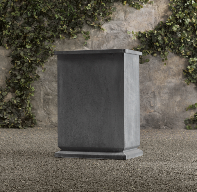 Estate Zinc Footed Tall Planter