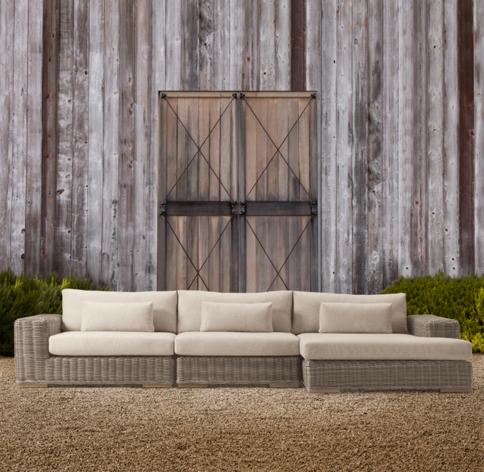 Majorca Luxe Right Arm Sofa Chaise Sectional Cushion