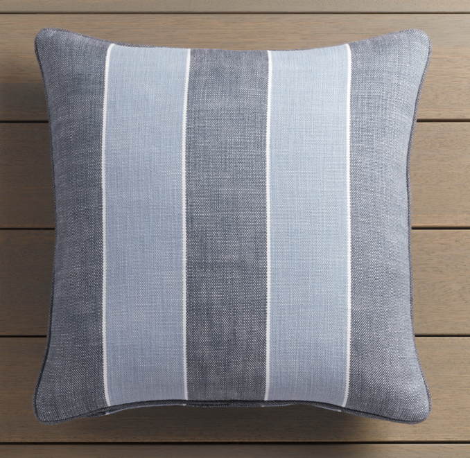 Côte d'Azur Stripe Outdoor Pillow Covers