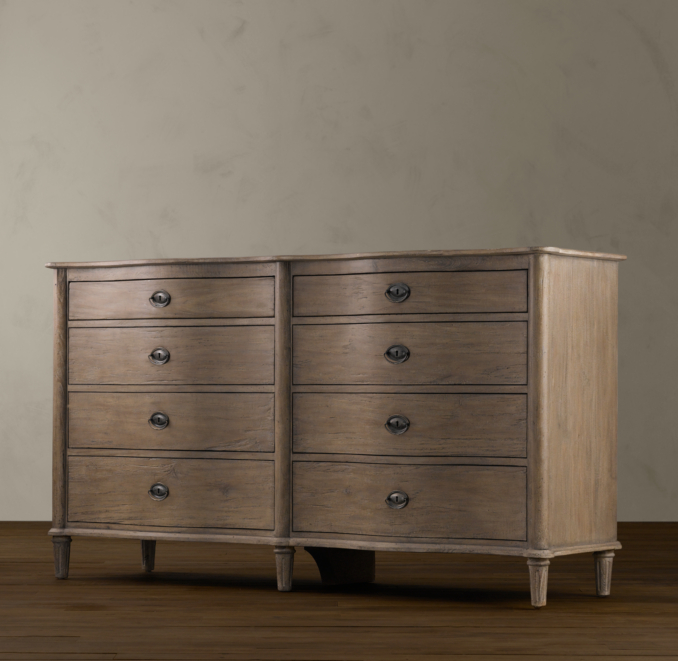 Empire Rosette 8-Drawer Dresser