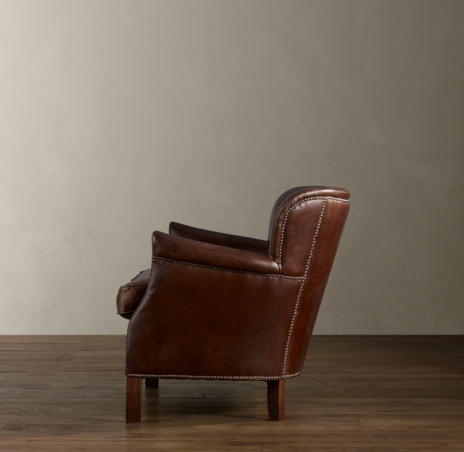 Professor's Leather Double Chair