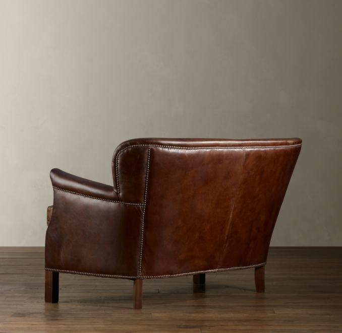 Professor's Leather Double Chair