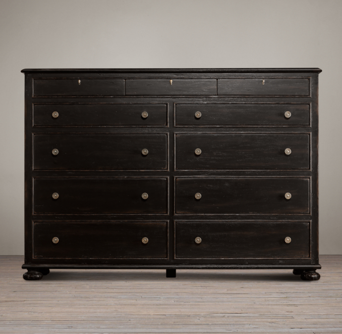 French Empire 11-Drawer Dresser