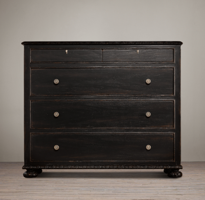 French Empire 5-Drawer Dresser