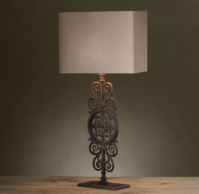 Parisian Iron Gate Table Lamp