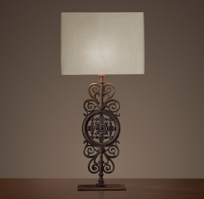 Parisian Iron Gate Table Lamp
