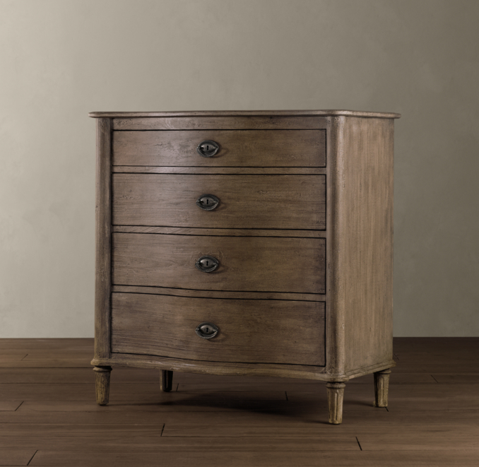 Empire Rosette 4-Drawer Dresser