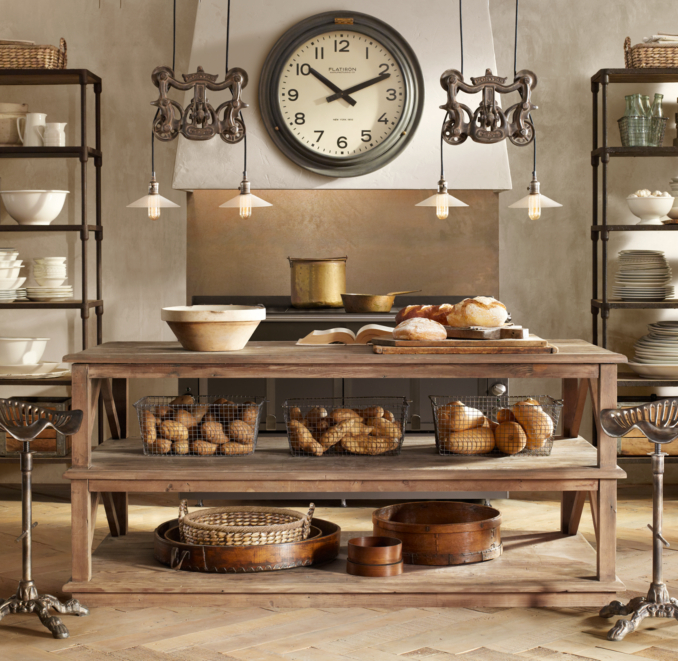 Cast-Iron Barn Door Trolley Pendant