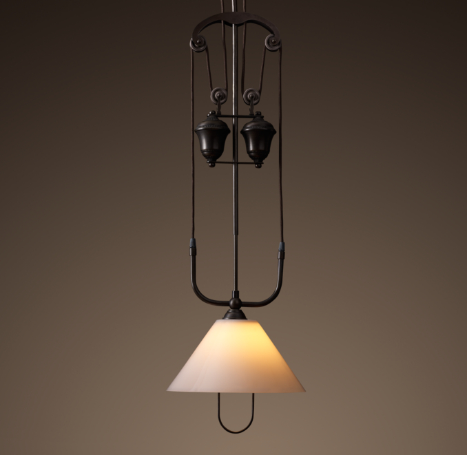 Cartesian Pulley Single Pendant