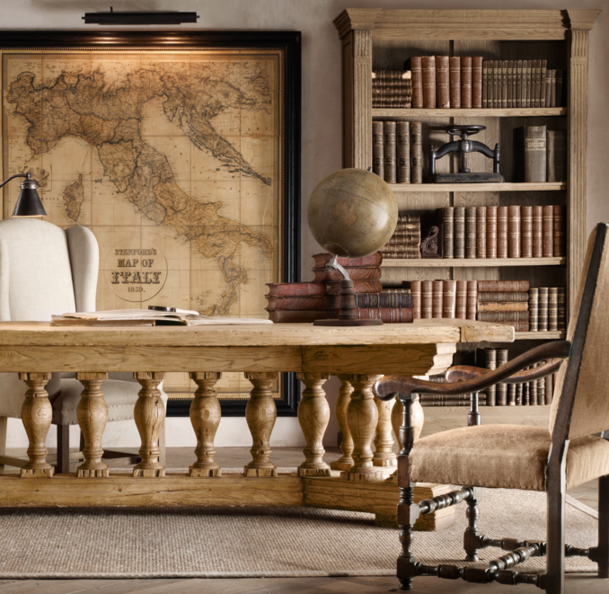 Fluted Column Bookcase
