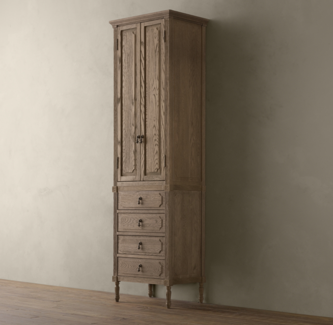 Louis XVI Tall Bath Cabinet