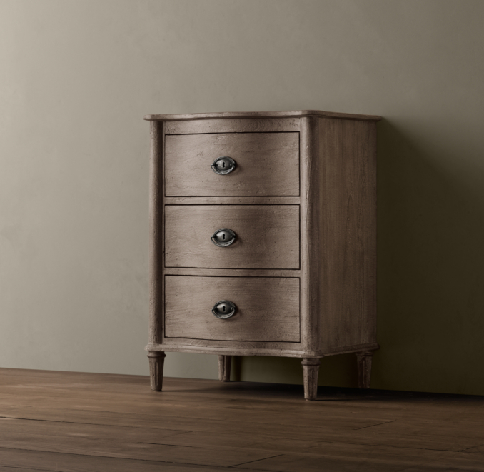 Empire Rosette Short Bath Cabinet