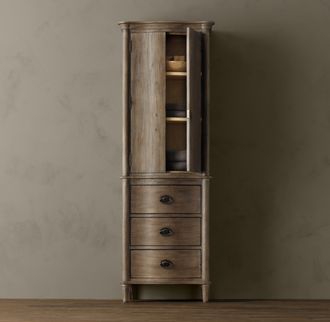 Empire Rosette Medium Bath Cabinet
