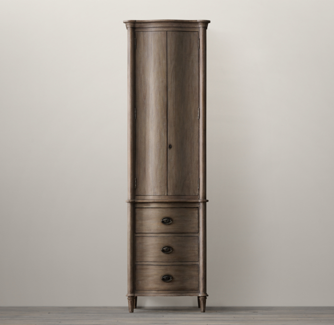 Empire Rosette Tall Bath Cabinet