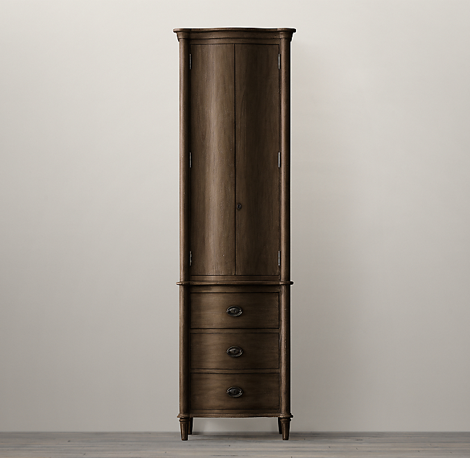 Empire Rosette Tall Bath Cabinet