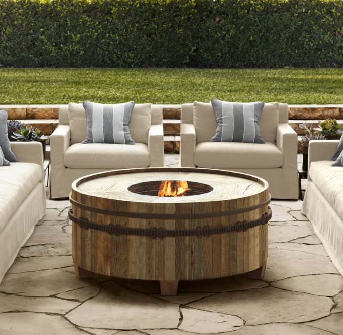 Belgian Track Arm Outdoor Lounge Chair