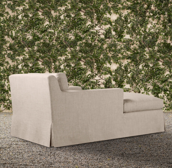 Belgian Track Arm Outdoor Chaise