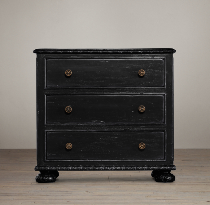 32" French Empire (Set of 2) Closed Nightstand