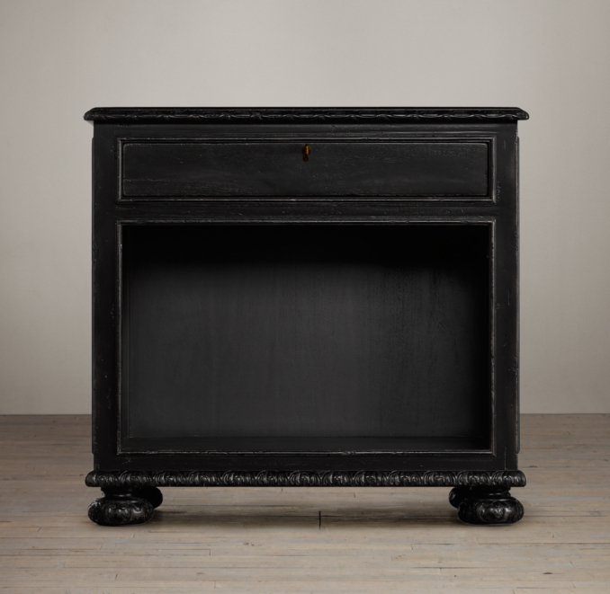 32" French Empire (Set of 2) Open Nightstand