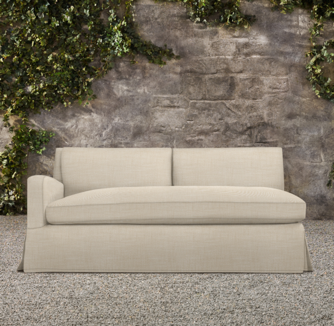 Belgian Slope Arm Outdoor Left-Arm Sofa