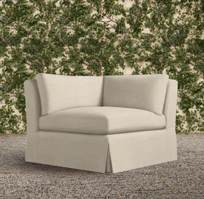 Belgian Track Arm Outdoor Corner Chair
