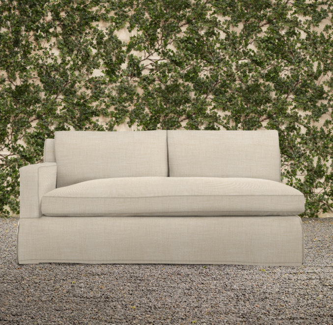 Belgian Track Arm Outdoor Left-Arm Sofa