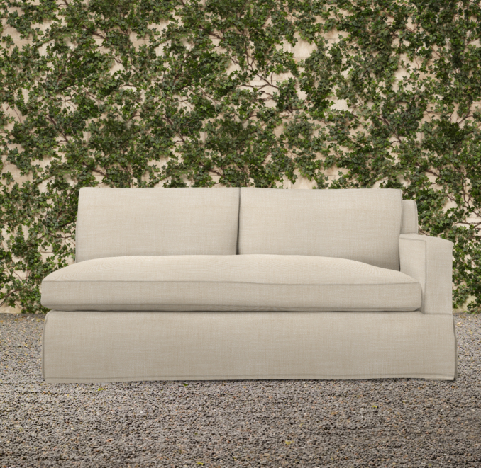 Belgian Track Arm Outdoor Right-Arm Sofa
