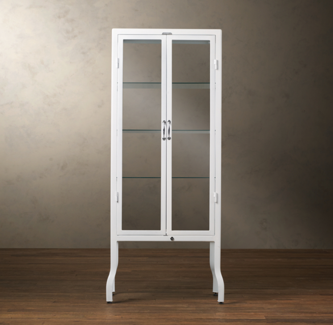 Pharmacy Large Bath Cabinet White