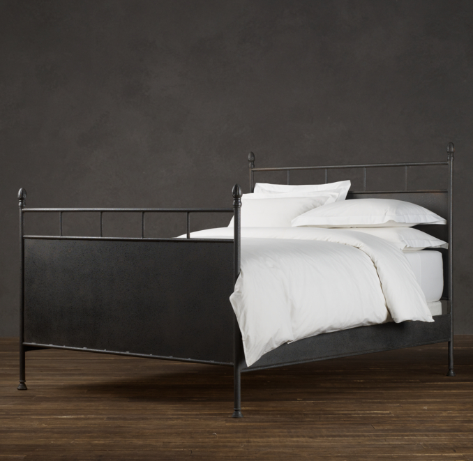 19th C. Belgian Iron Bed