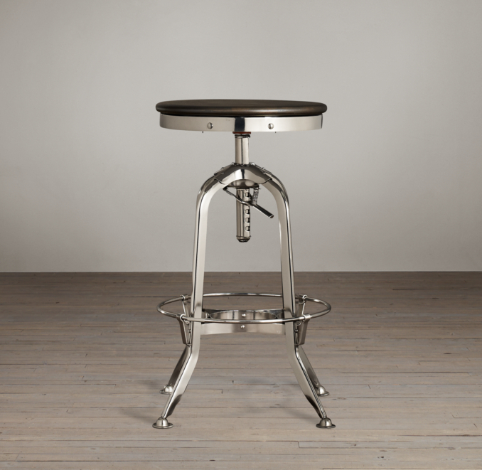 Vintage Toledo Barstool Polished Chrome