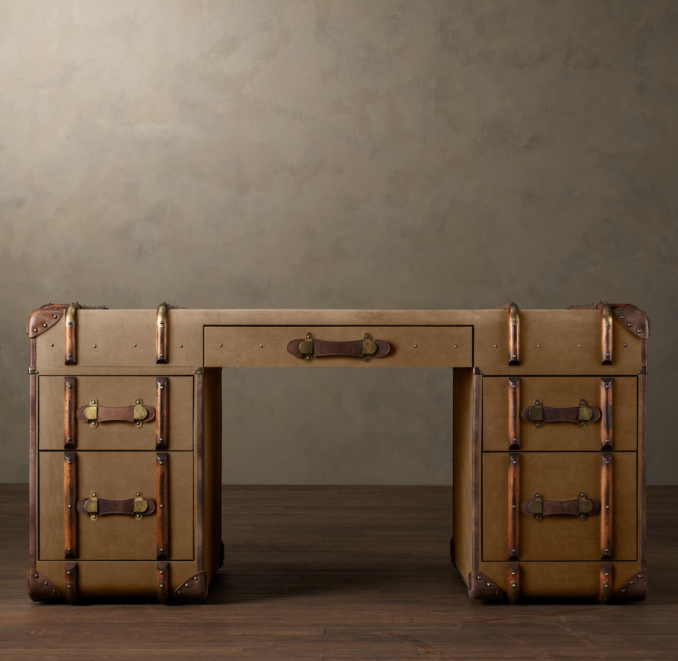 Richards' Canvas Trunk Desk