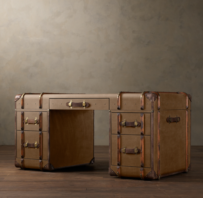Richards' Canvas Trunk Desk