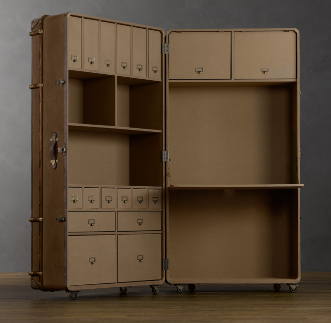 Richards' Canvas Secretary Trunk