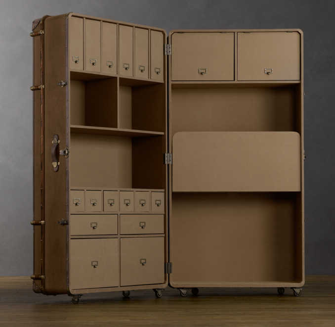 Richards' Canvas Secretary Trunk