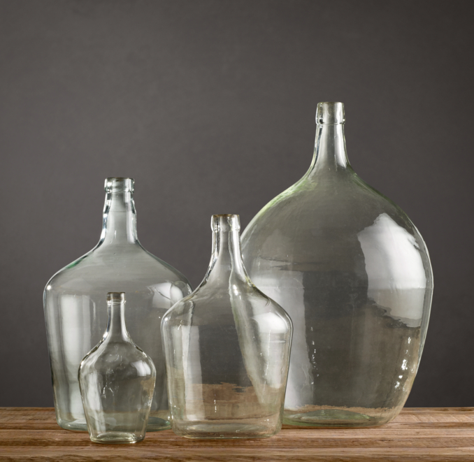 Vintage Demijohn Bottles