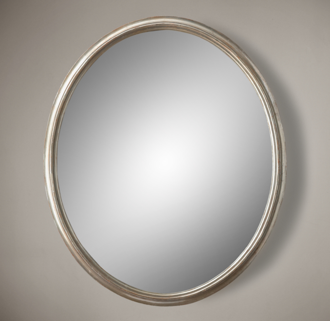 Antiqued Neoclassical Silver-Leaf Mirrors