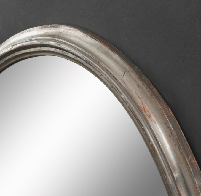 Antiqued Neoclassical Silver-Leaf Mirrors