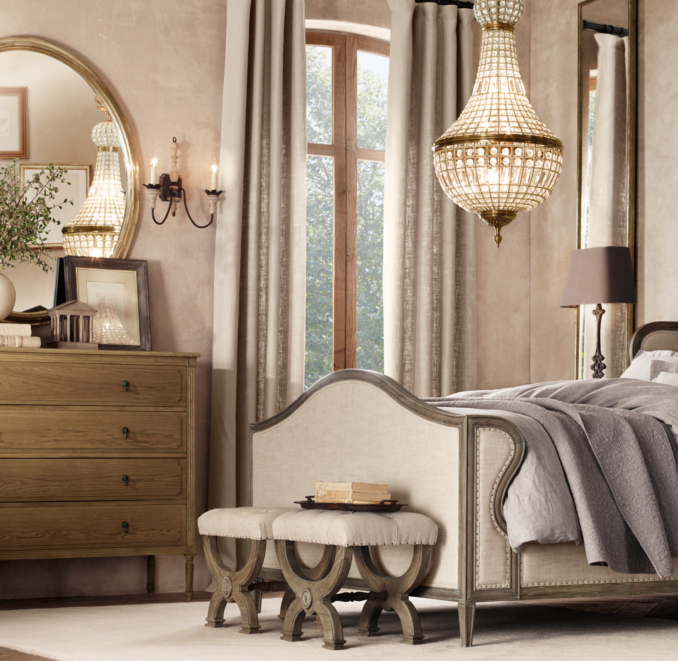 Antiqued Neoclassical Silver-Leaf Mirrors